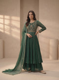 Emerald Royale – Embroidered Anarkali Suit Set