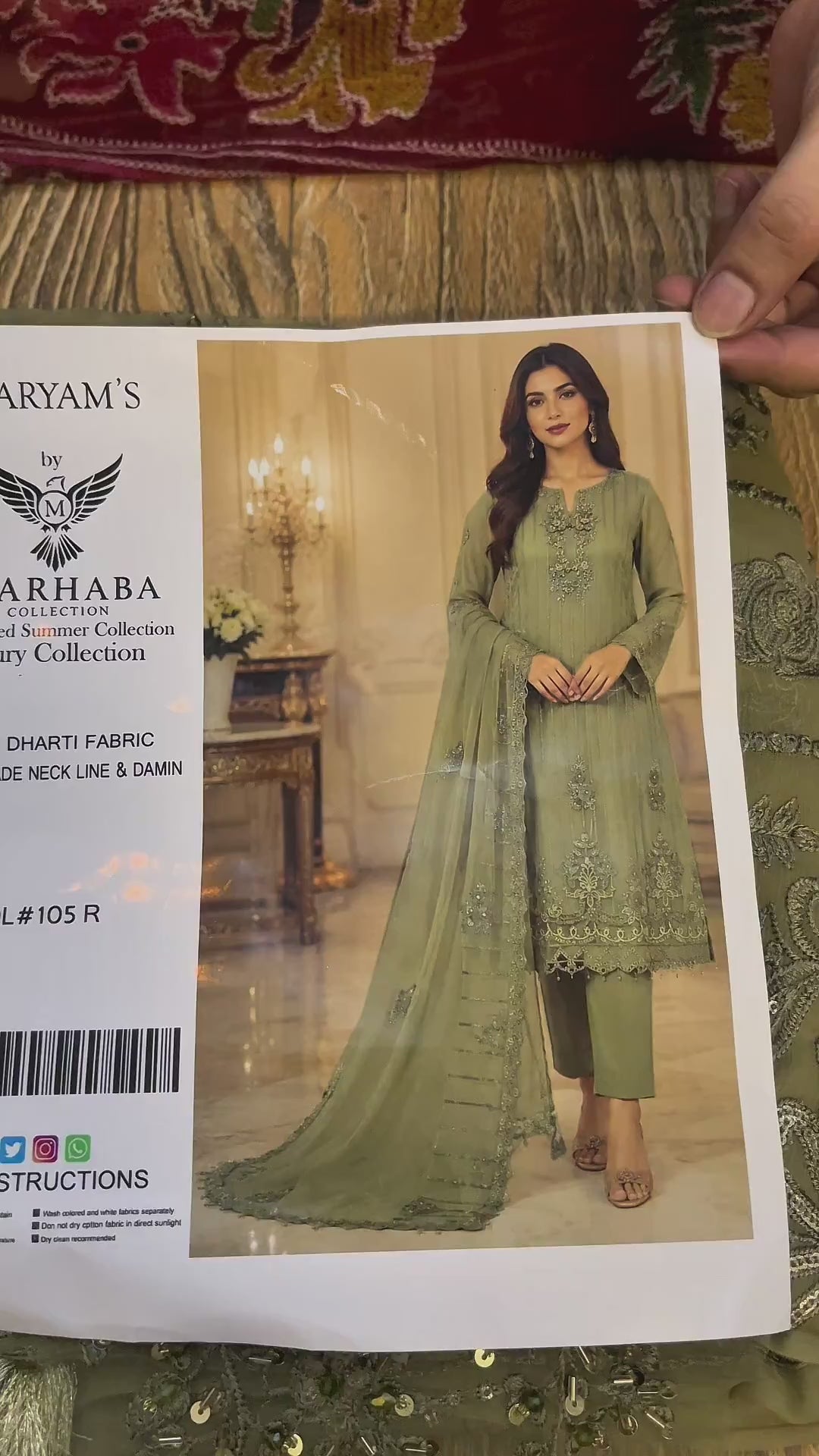 ZARQAAN — Luxury Embroidered Chiffon 3-Piece Suit